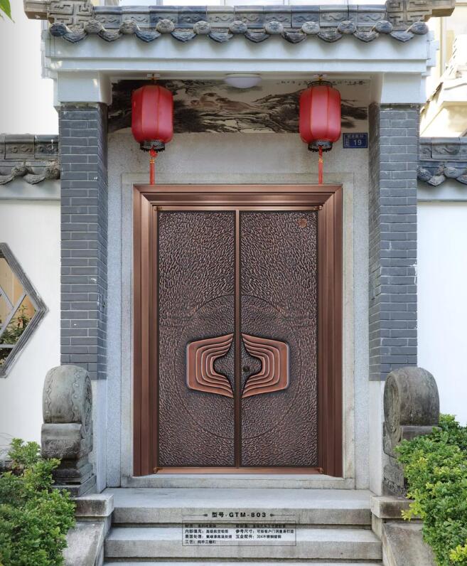 西安天卓新中式銅門(mén)，手工鍛打，古典魅力與現(xiàn)代藝術(shù)的碰撞