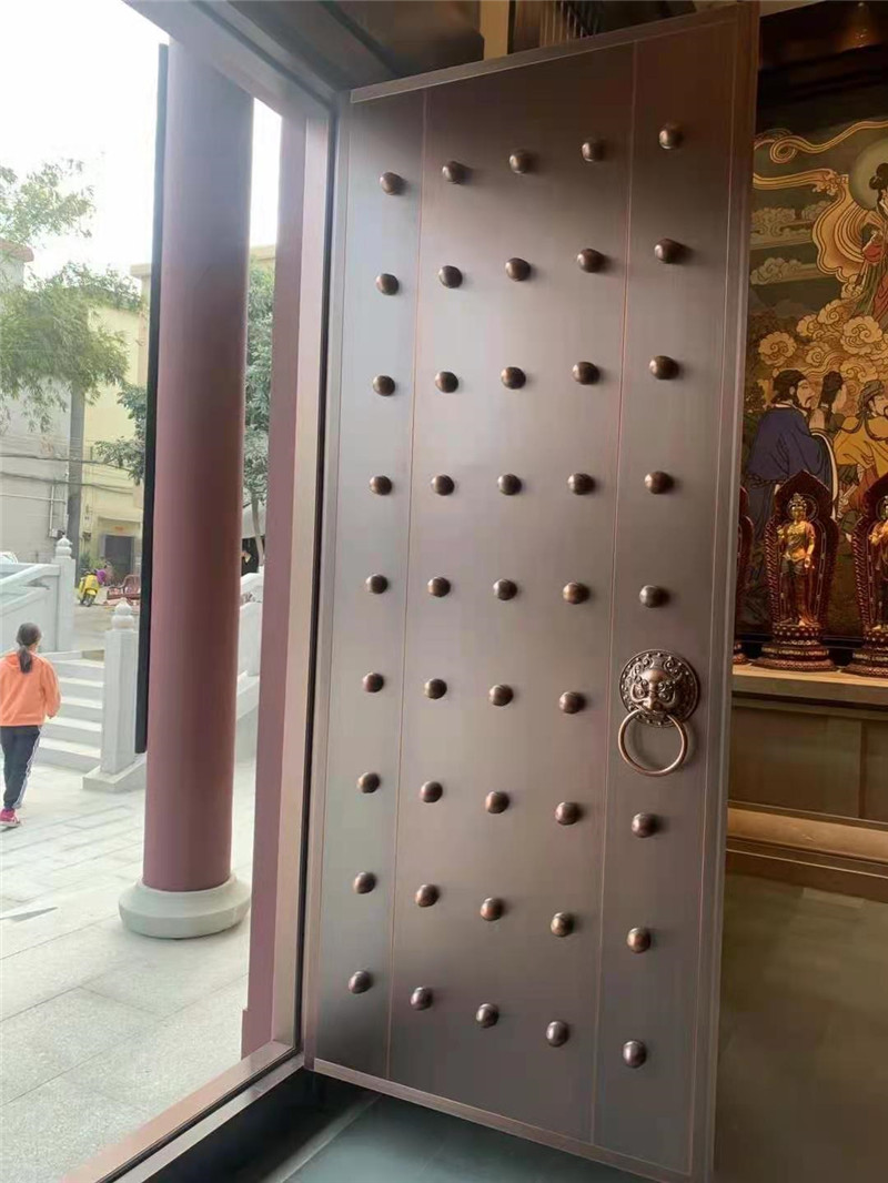 土地殿銅門(mén)，銅牌扁 
